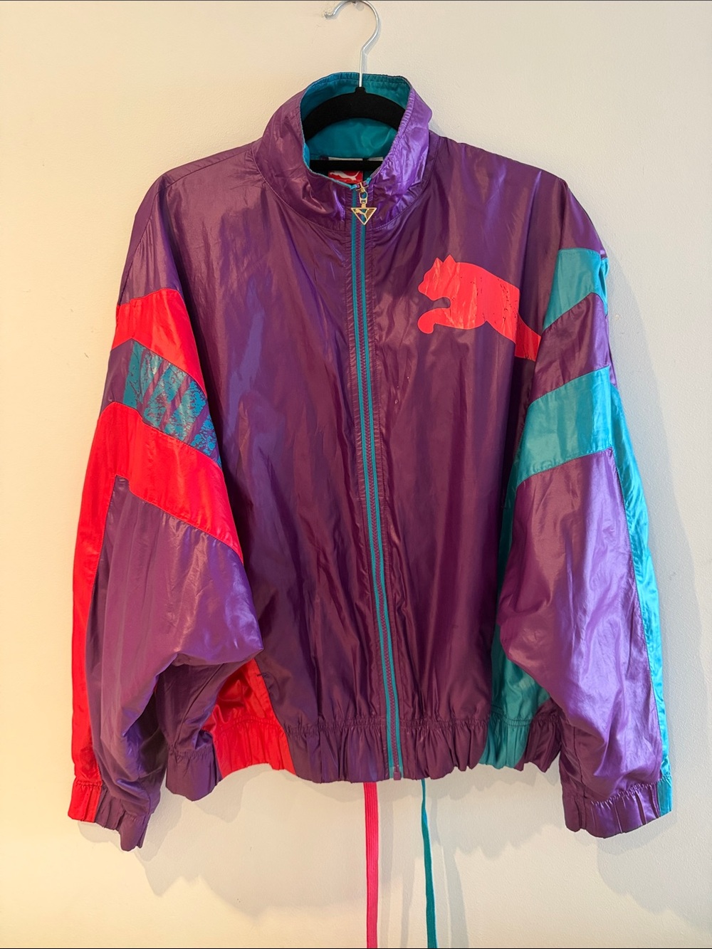 Vintage Puma Colorblock Windbreaker Jacket